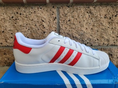 Adidas Superstar 2 Shoes Men's Size 11 White Better Scarlet Core Black  JQ4728 | eBay