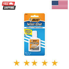BIC Wite-Out Quick Dry Correction Fluid, 20mL, 1 Count Pack of 1 , White