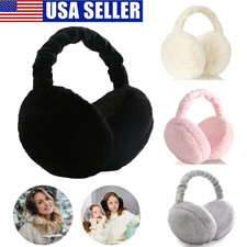 Women Men Fluffy Ear Muffs Winter Earmuffs Soft Plush Ear Warmer Cover Ear Muffs