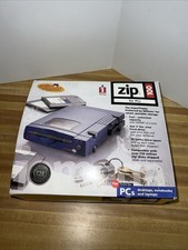 Iomega Zip 100 External Drive   Parallel Port   Boxed   Cables  Power   No Disk