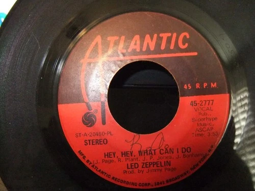 LED ZEPPELIN IMMIGRANT SONG/HEY HEY WHAT CAN I DO ON ATLANTIC  RECORDS