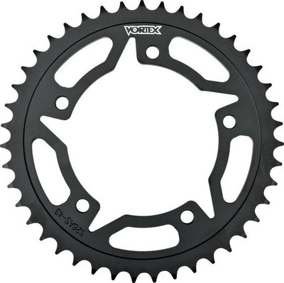 Vortex Steel Rear Sprocket 43T 520 Black #526AS-43 for Suzuki/Triumph