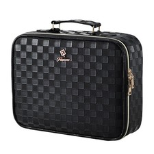 Makeup Bag with LED Lighted Mirror 12.2 IN Travel Makeup Bag Adjustable Brigh...