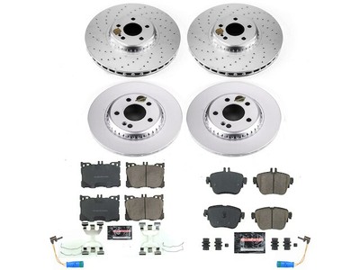 Front and Rear Brake Pad and Rotor Kit For 2017-2019 Mercedes E300 2018 JM214HC