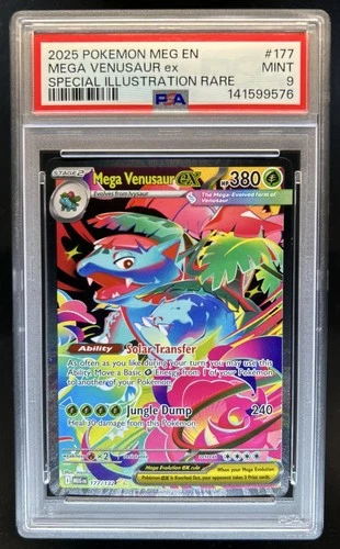 2025 Pokemon Mega Evolution Venusaur ex Special Illustration Rare #177/132 PSA 9