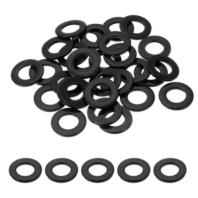 #ad 30 Pcs Flat Washer for Screws Metal Washer 12mm ID x 24mm OD x 2.5mm Thick Black $20.87