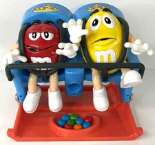 M&M's World Roller Coaster Candy Dispenser Red And Yellow Guys
