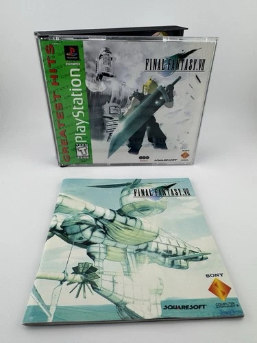 Final Fantasy VII 7 (Sony PlayStation, 1997) PS1 Greatest Hits Green CIB w/ Reg