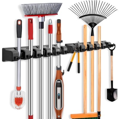 - Praktischer Wandbesenhalter für Zuhause, Küche, Bad, Garage, Garten