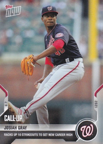 2021 Topps Now 629 Josiah Gray