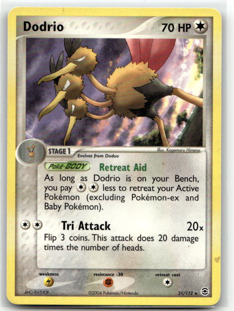 Dodrio 21/112 Rare EX FireRed & LeafGreen Pokemon EN LP