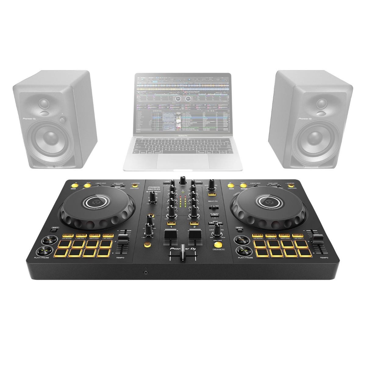 Pioneer DDJ-FLX4 2-Channel Serato Lite Rekordbox Software DJ