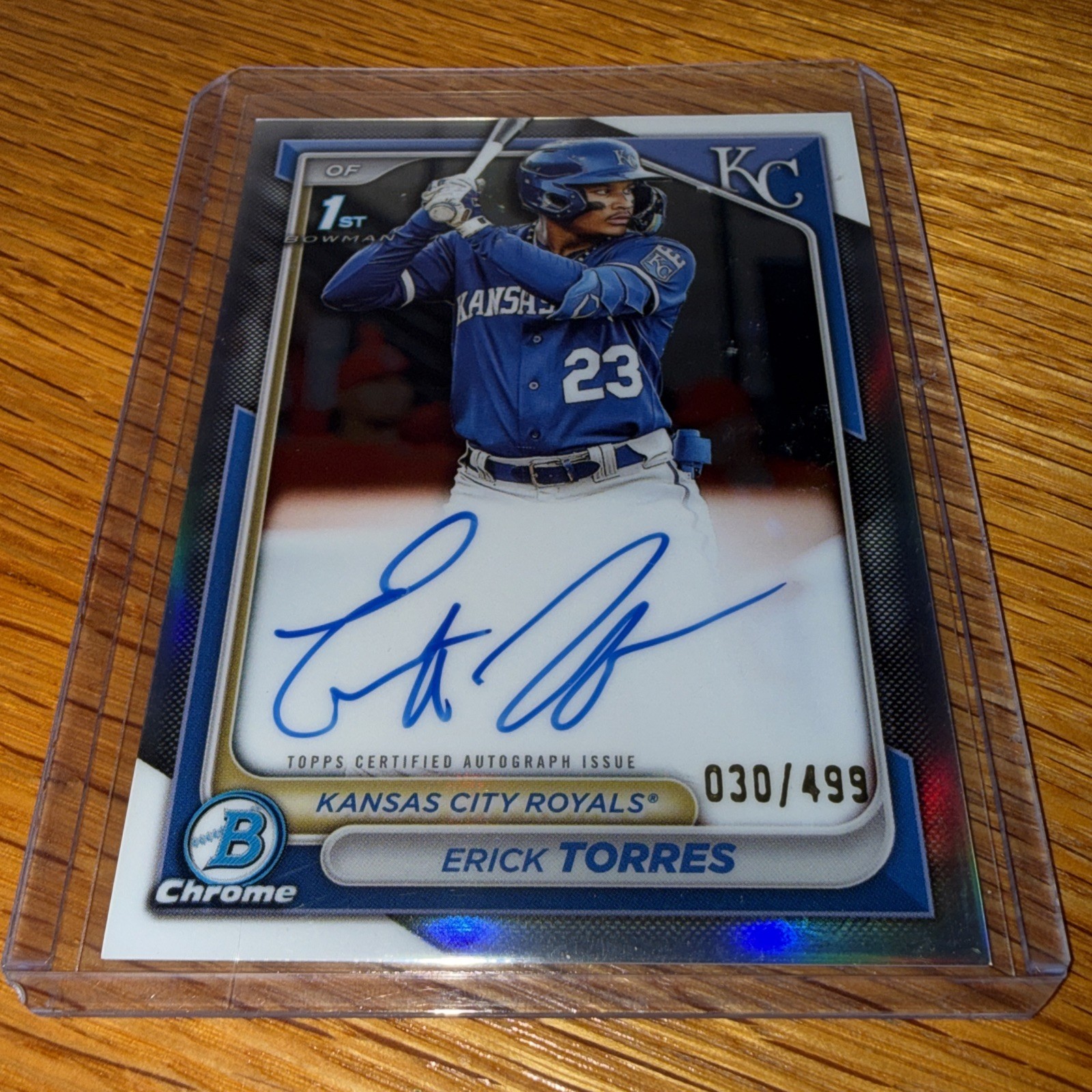 2024 Bowman - Chrome Prospect 1st Auto Refractor #CPA-ET - Erick Torres /499