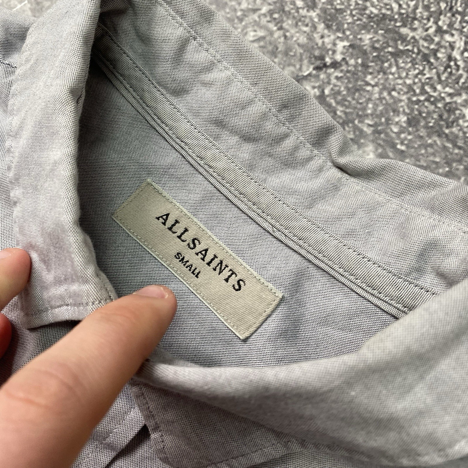 Designer Allsaints Small Logo Grey Basic Luxury S… - image 4