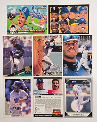 KEN GRIFFEY JR  LEAF UPPER DECK COLLECTOR'S CHOICE BASE INSERT MARINERS LOT(8)