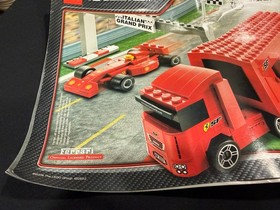 LEGO Racers 8153 Ferrari F1 Truck Parts Lot Manual Sticker Sheet Incomplete