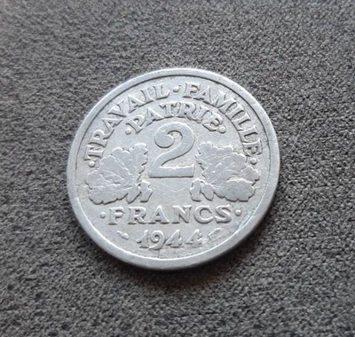 Monnaie France 2 Francs 1944 B Francisque KM#904  [6264] - Photo 1/3