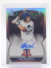 LUKE KEASCHALL 2023 BOWMAN CHROME DRAFT 1ST REFRACTOR AUTO /499 #CDA-LK Q0088