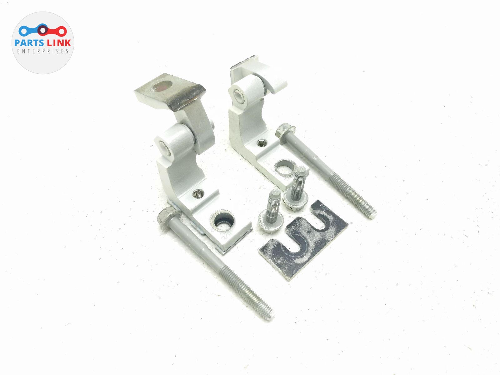 2008-14 FERRARI CALIFORNIA FRONT RIGHT DOOR HINGE MOUNT LINK SET WHITE F149 458