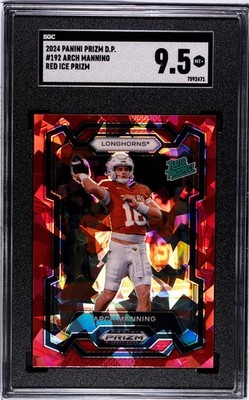 2024 Panini Prizm Draft Picks Student Orientation Red Ice Arch Manning ROOKIE #SOAM PSA 9 MINT on Fanatics Collect