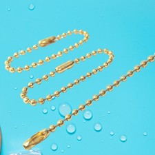 100 PCS Dog Tag Chain Necklace for Crafts Clasp Ball Keychain Hanging