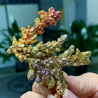 60G Rare!! iridescent Native Copper crystal mineral specimen