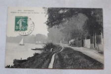 Cpa 1911, Andrésy, effets de brume sur la Seine, Yvelines 78