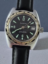 Orologio Vintage Lucerna 38mm Mechanic Retro Watch Made In Swiss Orologio Uomo Originale 