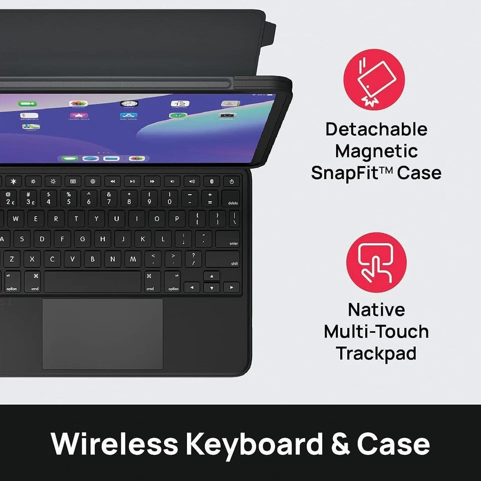BRYDGE Air MAX+ Wireless Keyboard Case Trackpad for IPad Air 4th/ipad pro 11-in. - Image 3 of 4