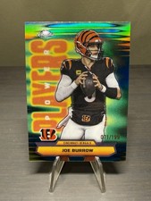 2025 Topps Chrome Football #PP5 Joe Burrow Power Players Aqua Refractor #'d /199