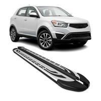 Trittbretter Schweller Seitenbretter FüR Ssangyong Korando 2010-2019 Alu Schwarz