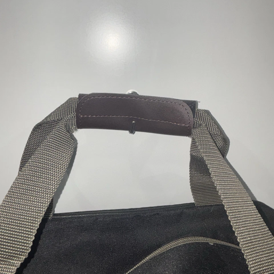 Bolsa de lona y cuero negra Samsonite Legacy Sport II #340 17x12x9 ajustable Correa Foto 4 de 4