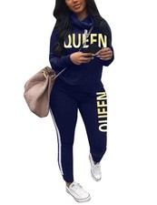 Women 2 Piece Outfits Sets, Casual Long Sleeve Sweatshirt and Jogger Pants Se...
