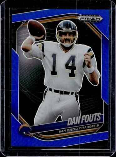 2025 Panini Prizm Black Dan Fouts Blue #/199 Chargers