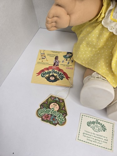 Chupete Cabbage Patch 1983 niños niña cabello castaño ojos marrones hoyuelos - Imagen 5 de 24