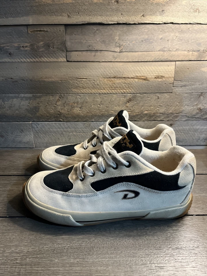 Zapatillas deportivas de gamuza DKNY de colección de los 90 para mujer talla 10 para hombre talla 8,5 con cordones Y2K Foto 3 de 4