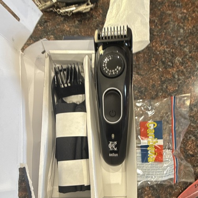 #ad #ad Braun Cordless Black Electric Beard Face Head Trimmer Adjustable Guard $27.00