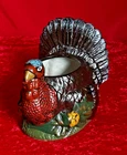Vintage 1993 Geerlings Turkey Planter Thanksgiving Fall Decor 6.5"x5"x5.75"