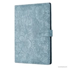 Padfolio Portfolio Binder Legal Pad Holder Resume Folder Floral Light Blue Faux