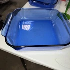 Pyrex 222-R Cobalt Blue 2 Qt Square Baking Dish 8x8x2 Vintage - EXCELLENT