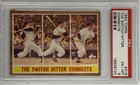 1962 TOPPS #318 THE SWITCH HITTER CONNECTS MICKEY MANTLE PSA 6 18506720