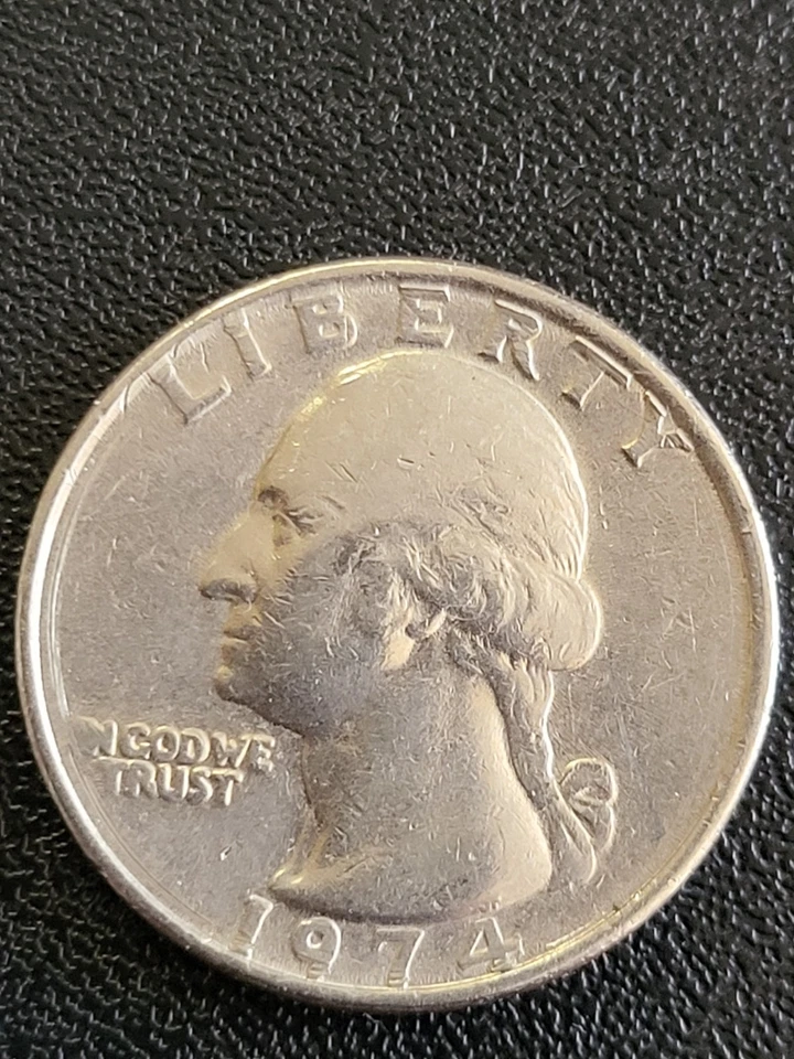 1974 25cent No Mint Mark Error IN "I" Struck And Disappear - Image 4 of 4