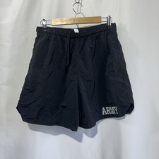 XL - Men's APFU Shorts Army Black PT Physical Fitness Shorts Trunks