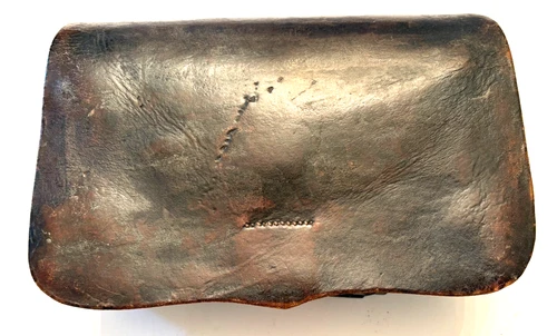 Early War 69 cal Union Cartridge Box. Very Good Condition. Complete with Tins.