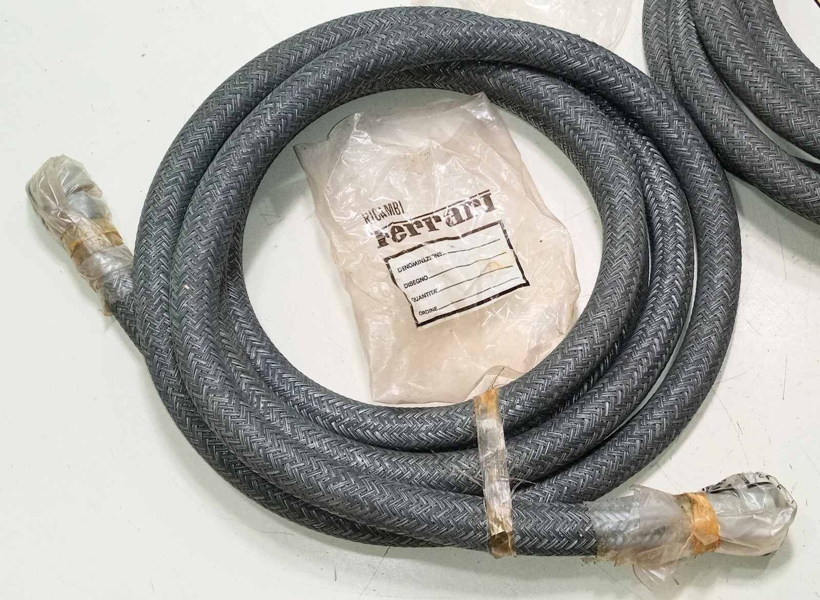 Ferrari 512 BBLM Engine Oil Cooler Line Hoses_Pair_NEW_GENUINE