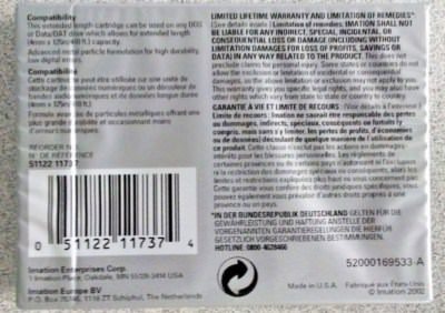 imation 4mm DDS-125 DDS3 12GB/24GB Data Tape Cartridge | eBay