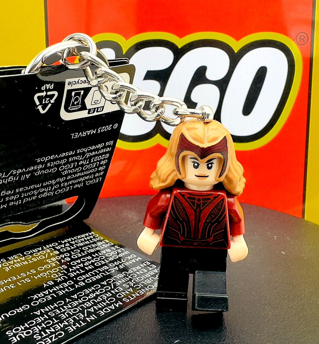 ワンダ　スカーレットウィッチ　ヴィジョン　キーホルダー Lego 854241 Marvel Scarlet Witch Minifigure Keychain | eBay