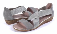 Eric Michael Mia Khaki Beige Combo Metallic Sandal Comfort Shoe 37eu 6 Eric Michael Mia Khaki Beige Combo Metallic Sandal Comfort Shoe 37eu 6