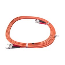 Lot of 2 GBLCT-D2-03 Multimode Duplex ST-ST Fiber Optic Patch Cord 3M