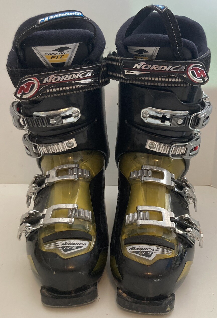 Nordica Cruise NFS 80 Black Yellow Downhill Ski Boots MENS Size 27.0